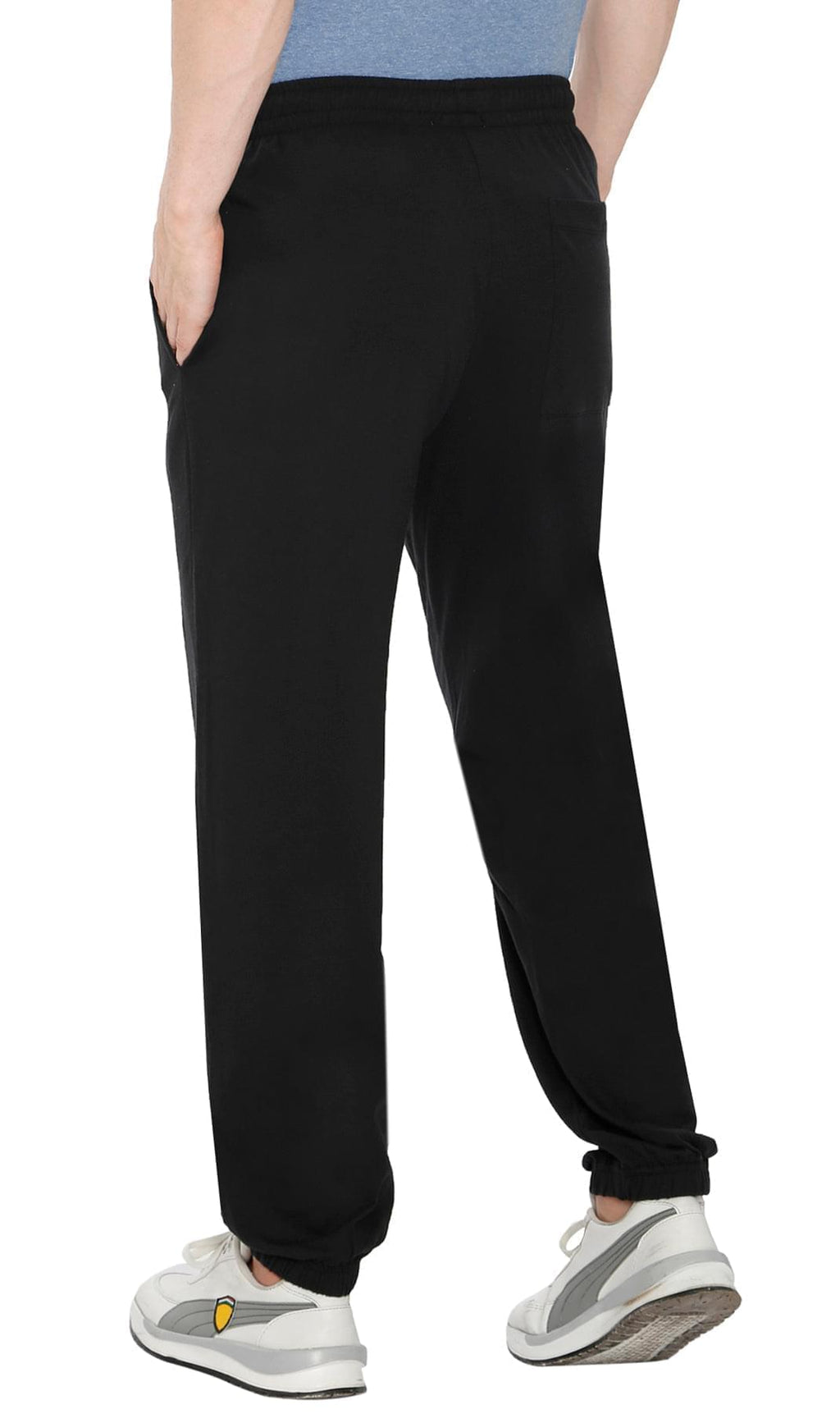 Mens Pull On Elastic Waist Knit Pants - Relaxed Dressing for Comfort