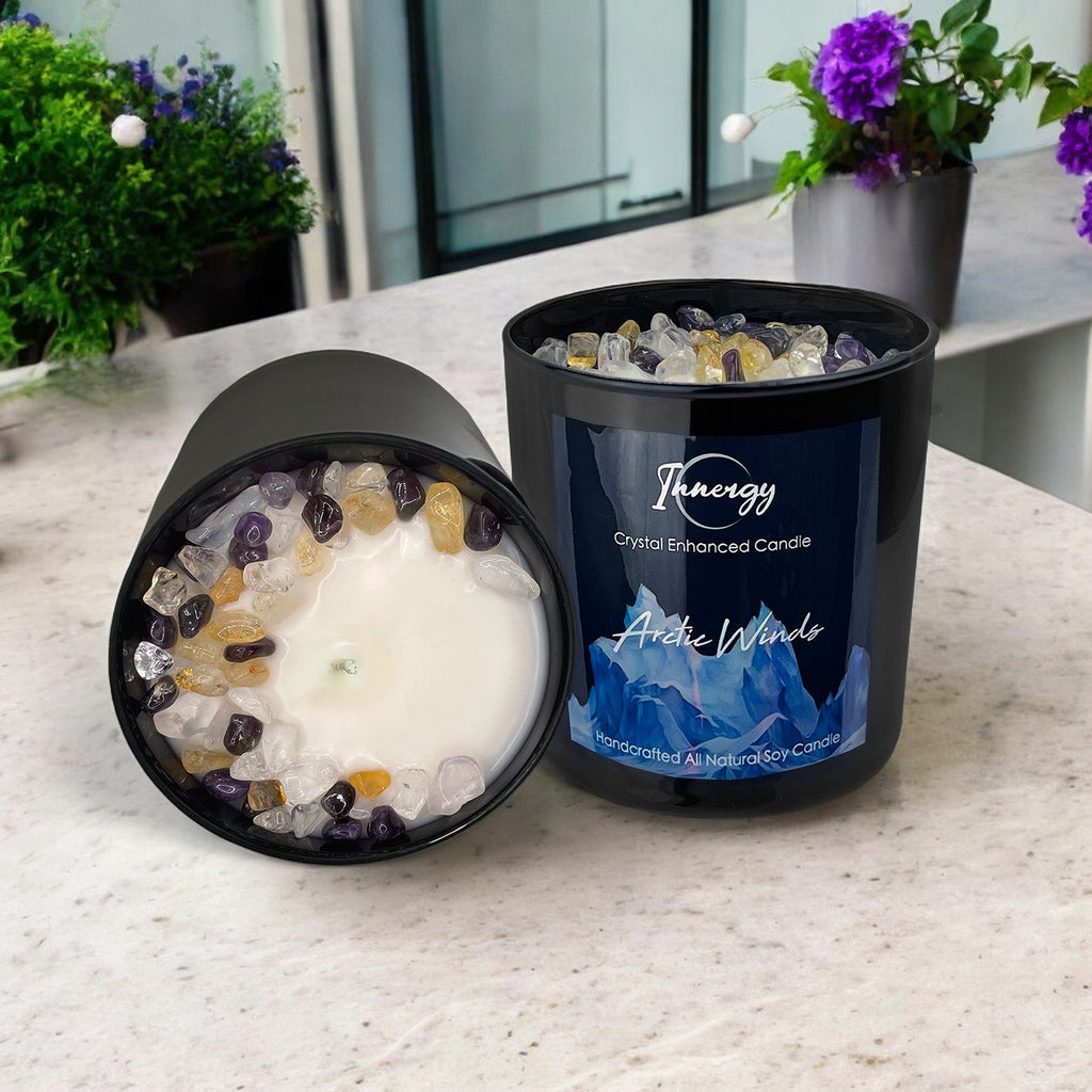 Arctic Winds Crystal Candle, 10oz