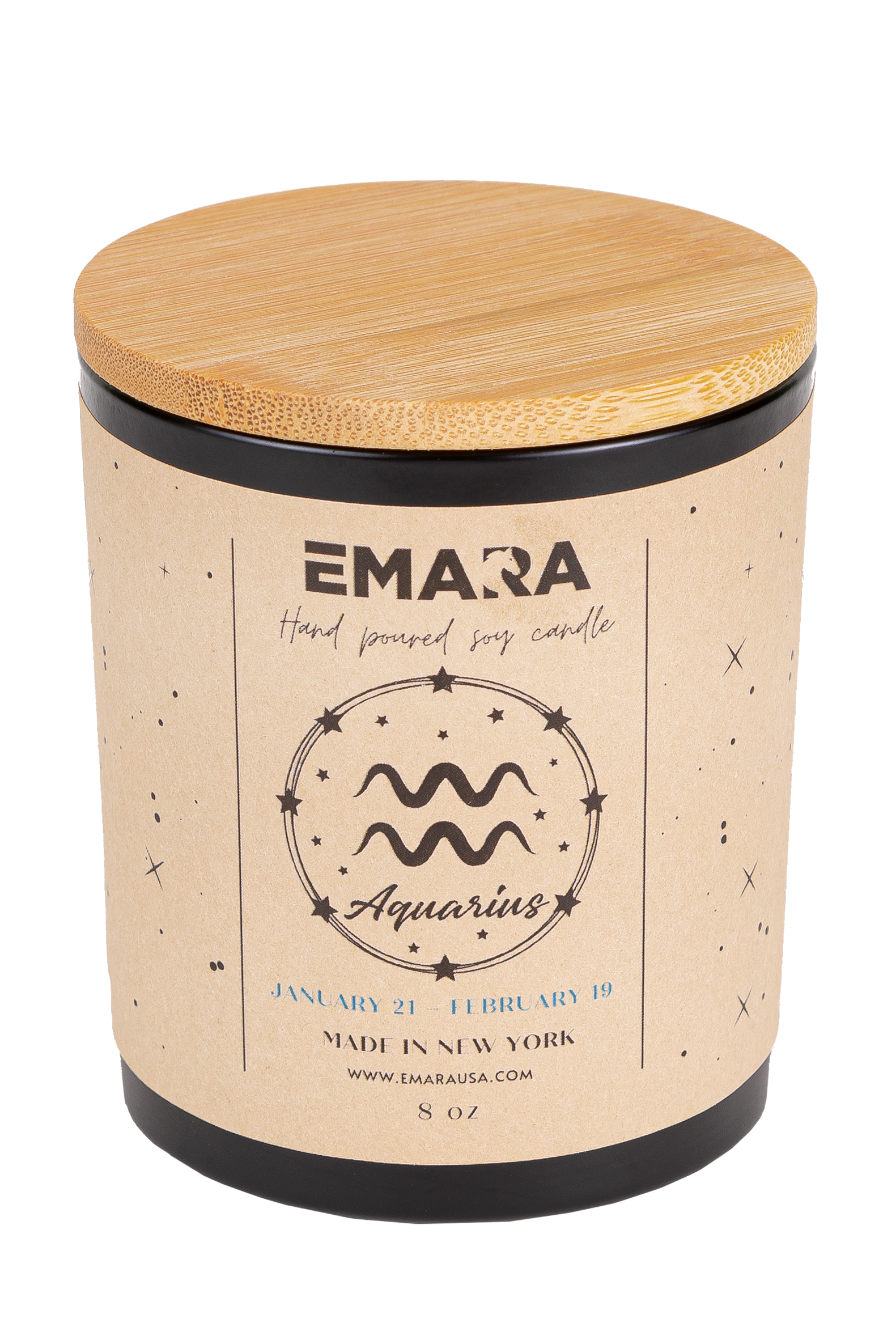 Aquarius organic soy candles