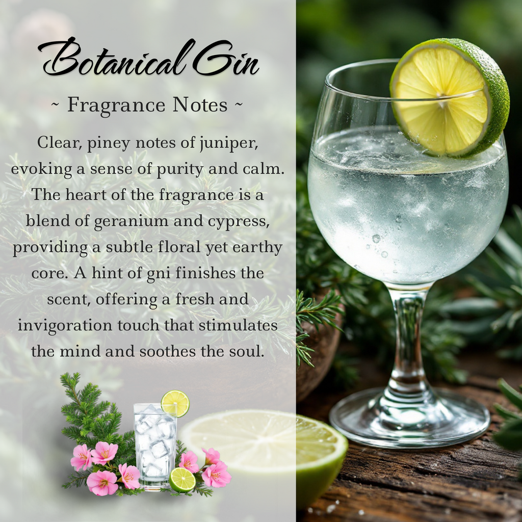 Botanical Gin & Juniper Crystal Candle, 10oz