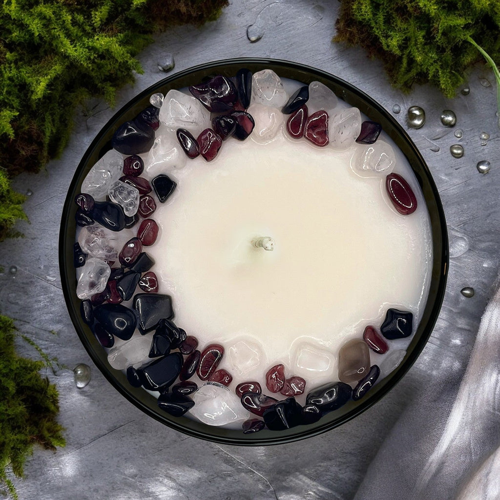 Mountain Air Crystal Candle, 10oz
