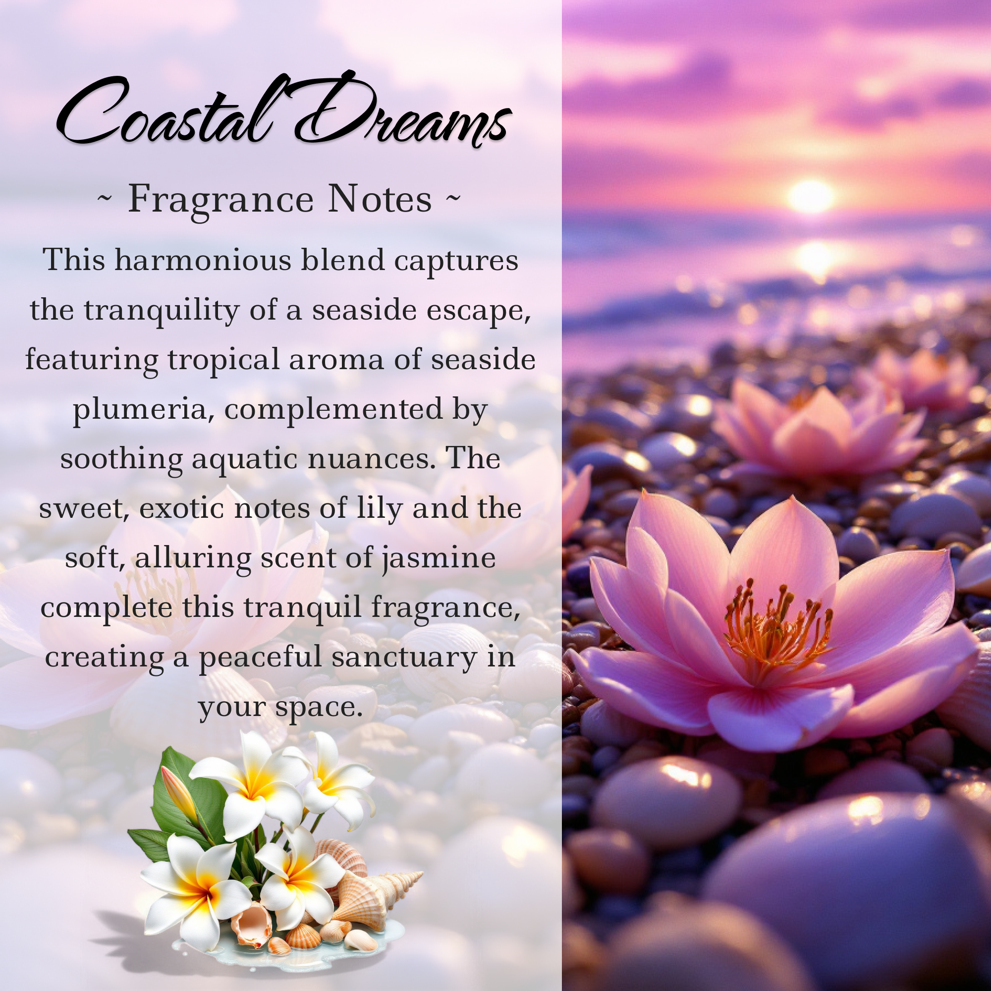 Coastal Dreams Crystal Candle, 10oz