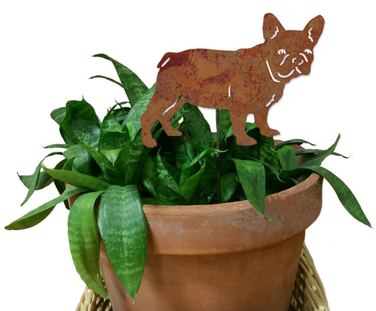 French Bulldog Plant Stake