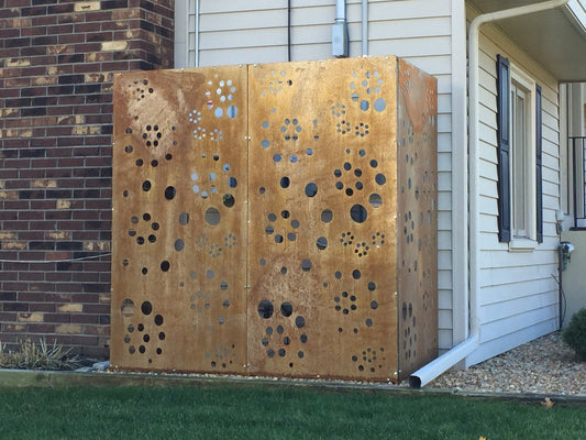 Outdoor Metal Privacy Wall Panels (60” & 72”) – Heavy-Duty Steel for Patio & Fence