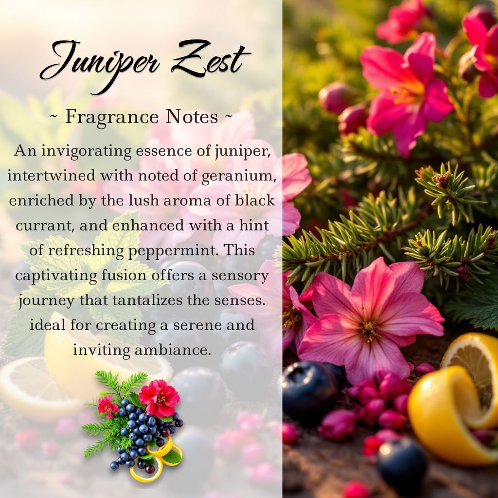 Juniper Zest Crystal Candle, 10oz
