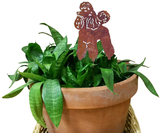 Poodle Ornament or Plant Stake / Dog Memorial