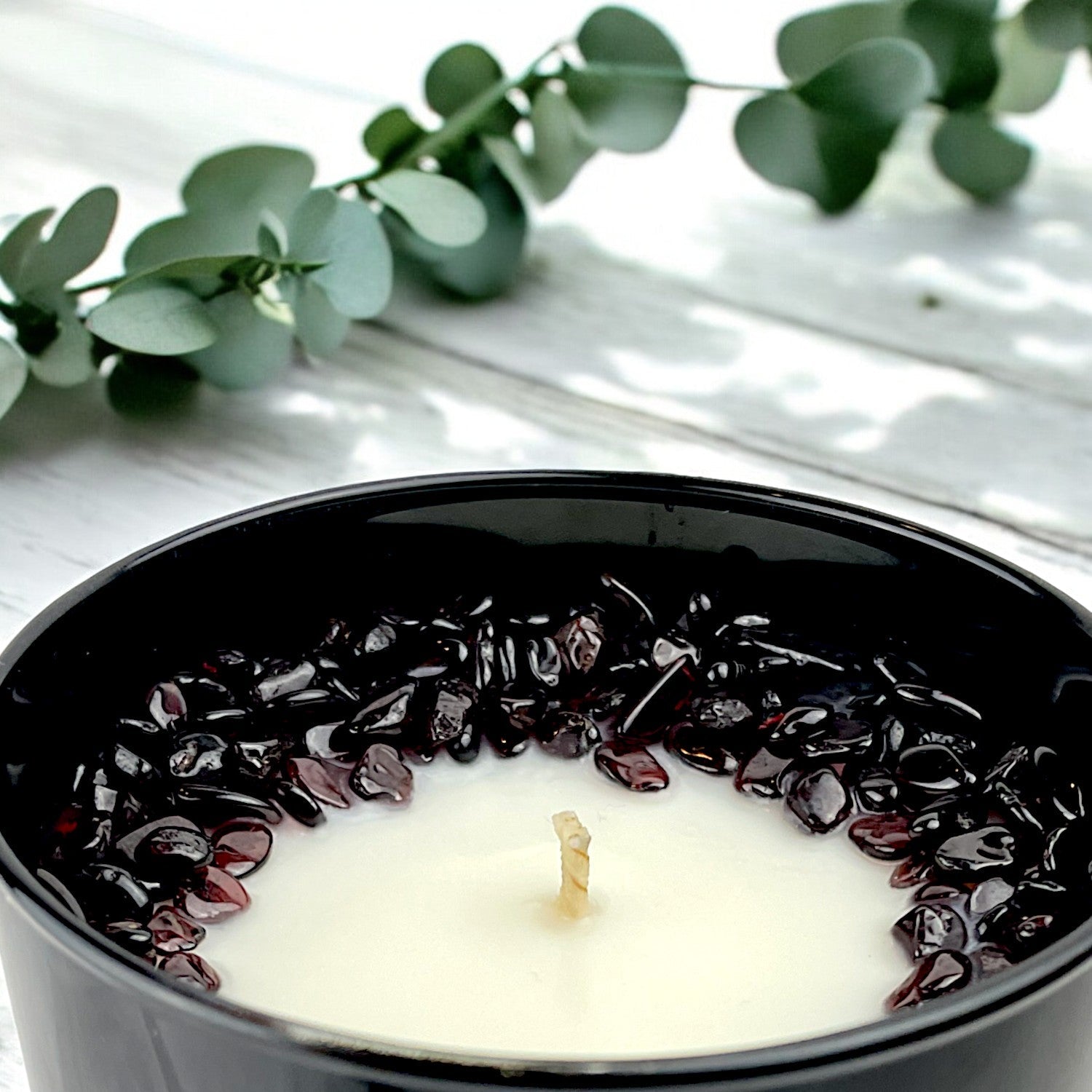 Cool Eucalyptus Mint Crystal Candle, 10oz