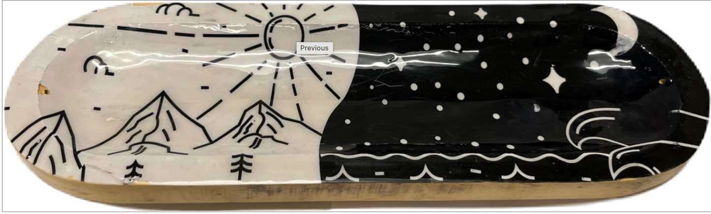 Handmade Wood Incense Burner Boat