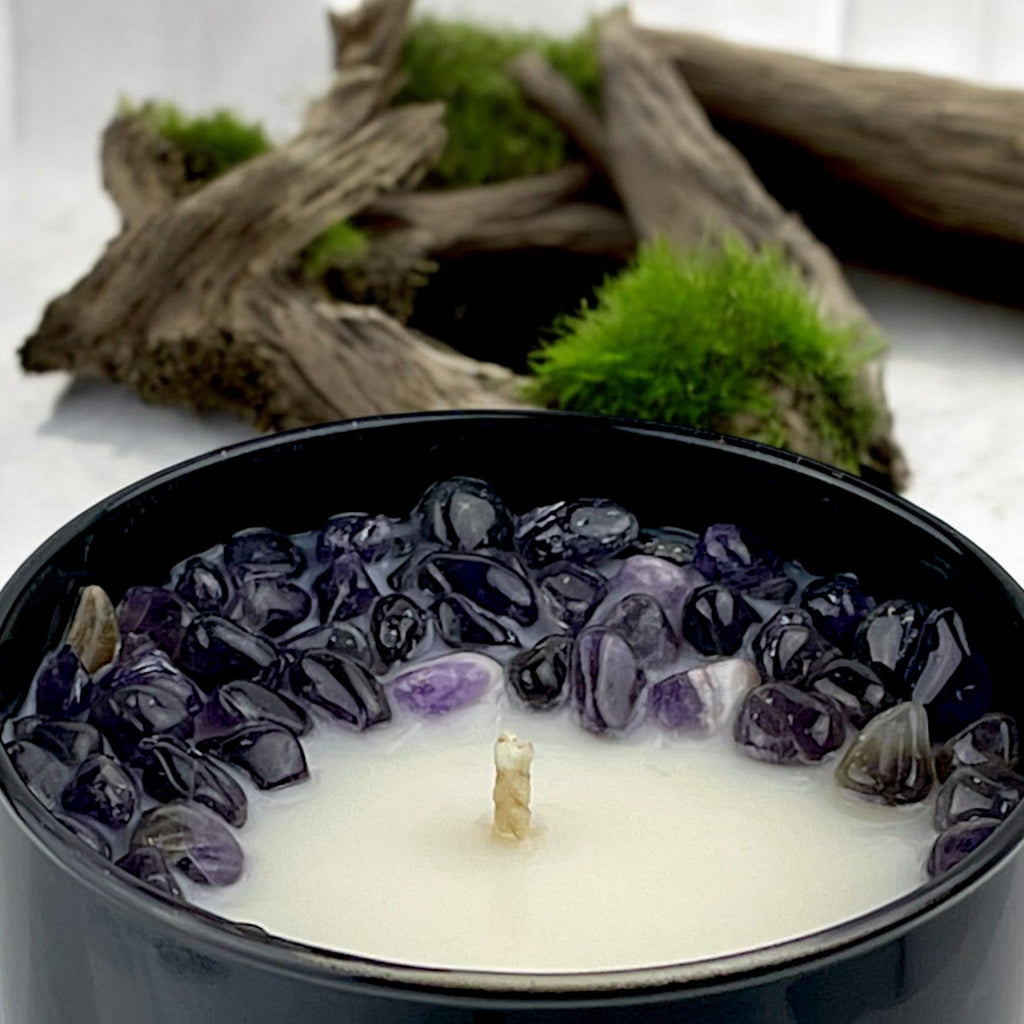 Cypress Mist Crystal Candle, 10oz