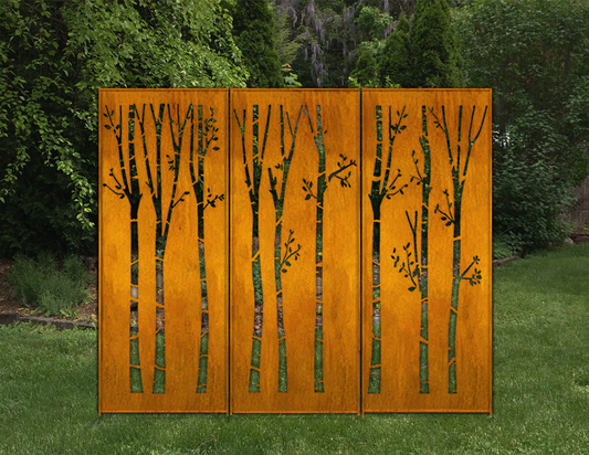 Outdoor Metal Privacy Fence Panels (60” & 72”) – Heavy-Duty Steel for Backyard & Patio