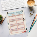 Butterfly Blossoms Daily Gratitude Notepad - World Brimming - DipaliZ