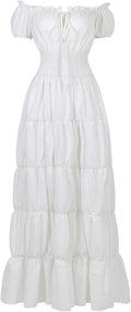 Renaissance Costume Women Medieval Chemise Dress Peasant Tops Irish under Dress