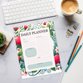 Floral Hearts Daily Planner - Everyday Planning Made Easy - DipaliZ