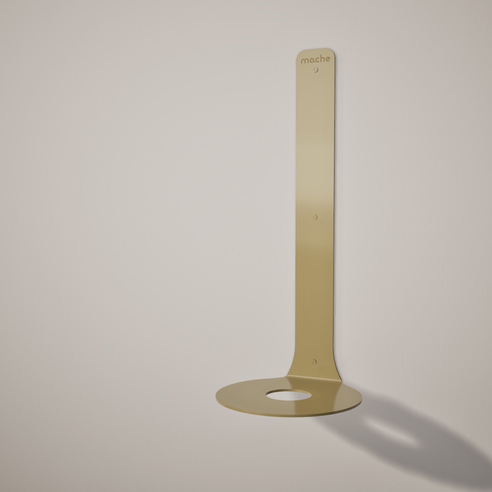 Yoga Block Wall Bracket | Gold