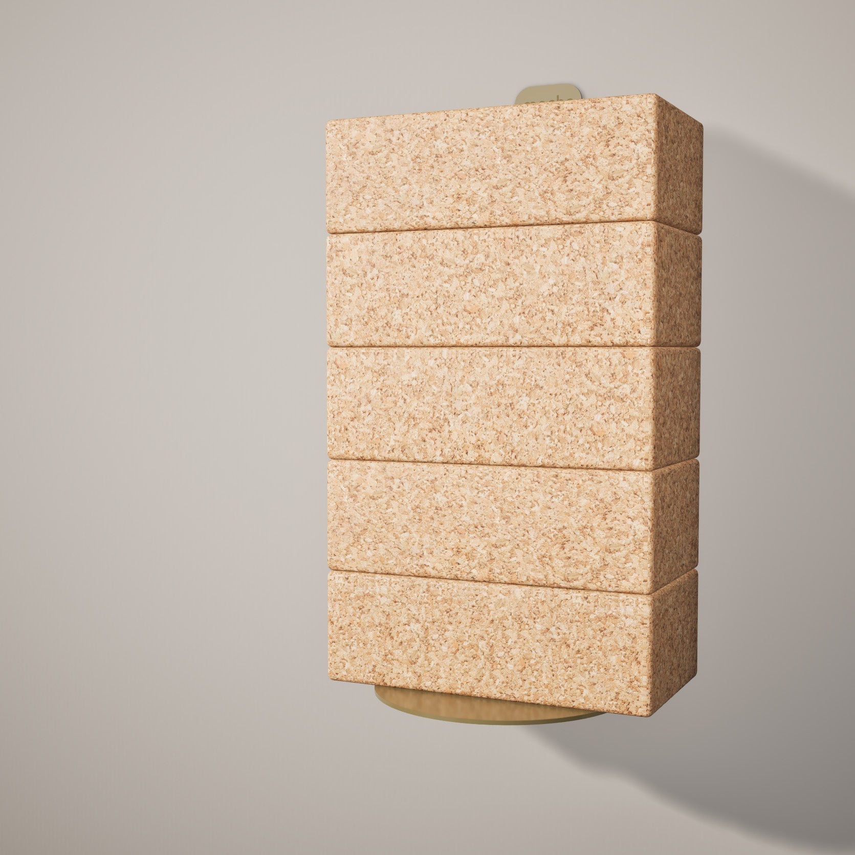 Yoga Block Wall Bracket | Gold