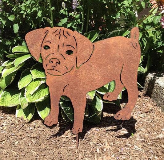 Puggle Garden Stake or Wall Hanging