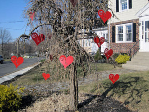 Hanging Heart Tree Ornaments (set of 6)