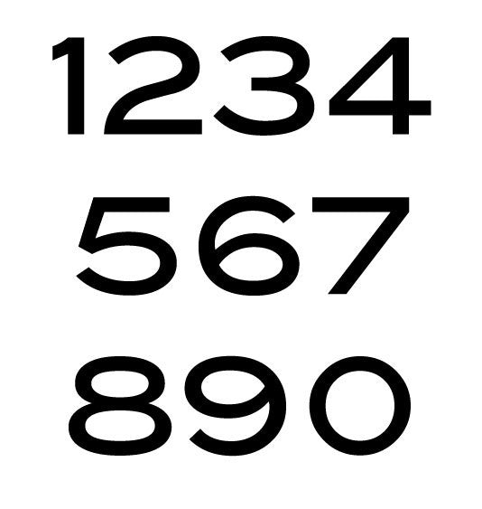 Rustic House Number or Letter (Set of 1)