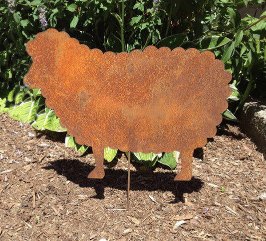 Sheep Garden Stake or Wall Hanging