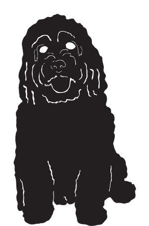 Cockapoo Garden Stake or Wall Hanging