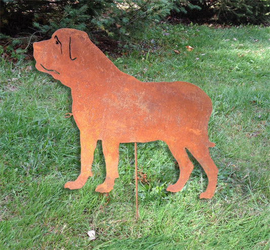 Mastiff Garden Stake or Wall Hanging (Style 2)