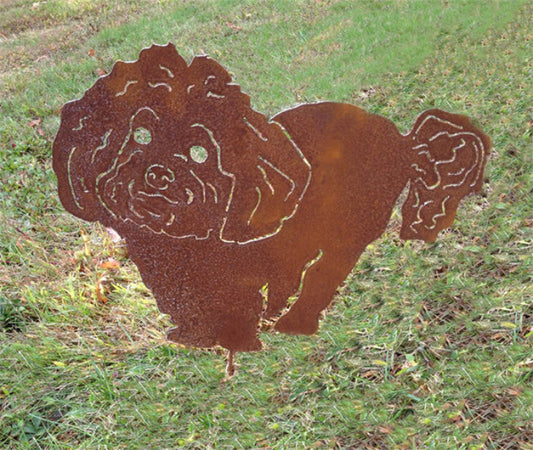Bichon Frise Garden Stake or Wall Hanging