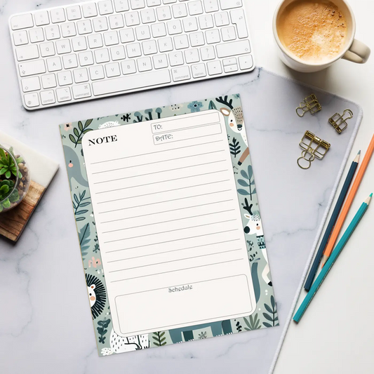 Jungle Animals Daily Planner - Creative Productivity - DipaliZ