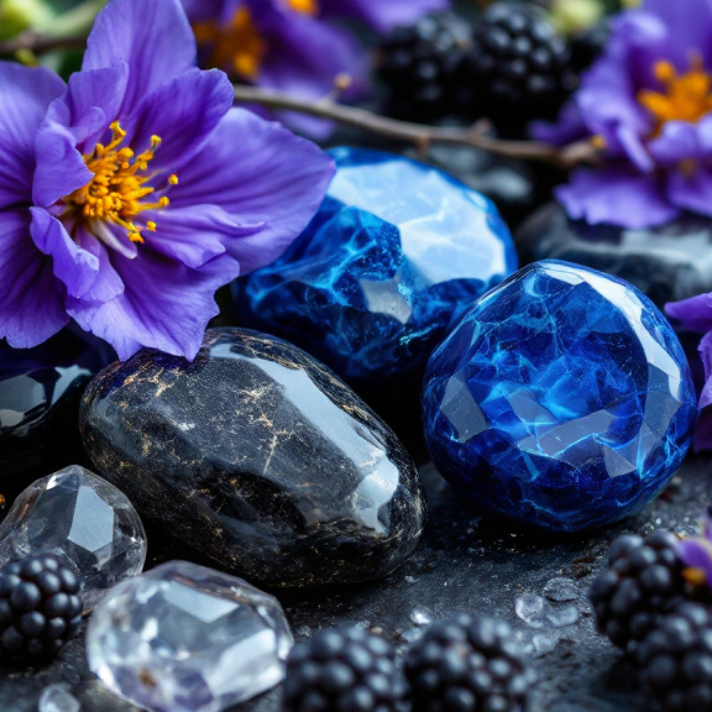 Blackberry Saffron Crystal Candle, 10oz