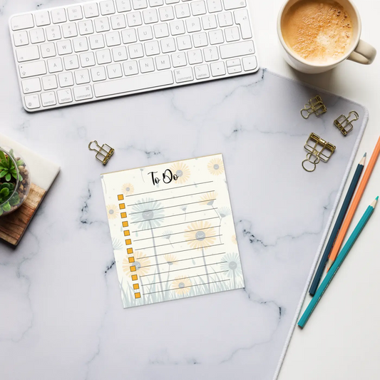 Floral Planner Notepad - Chic Fashion Accessory - DipaliZ