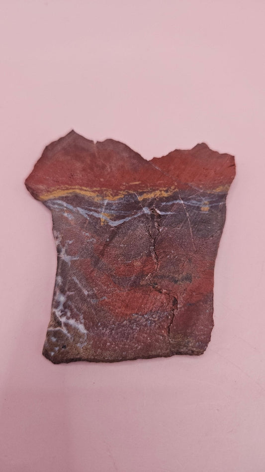 Noreena Jasper Polished Slab – Vibrant Australian Jasper Specimen 38 g
