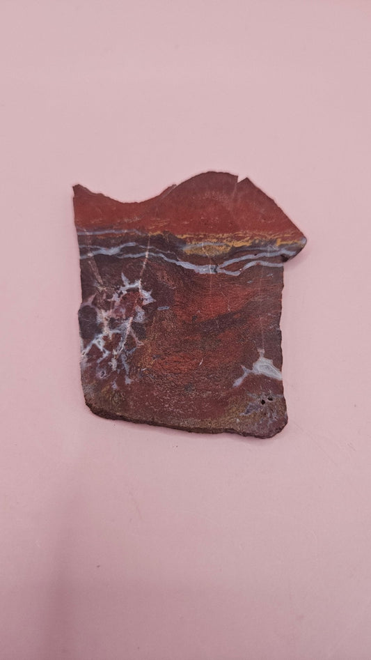 Noreena Jasper Polished Slab – Vibrant Australian Jasper Specimen 39g
