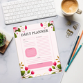 Daily Planner Notepad - Creative Organization Tool - DipaliZ