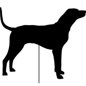 Redbone Garden Stake or Wall Hanging