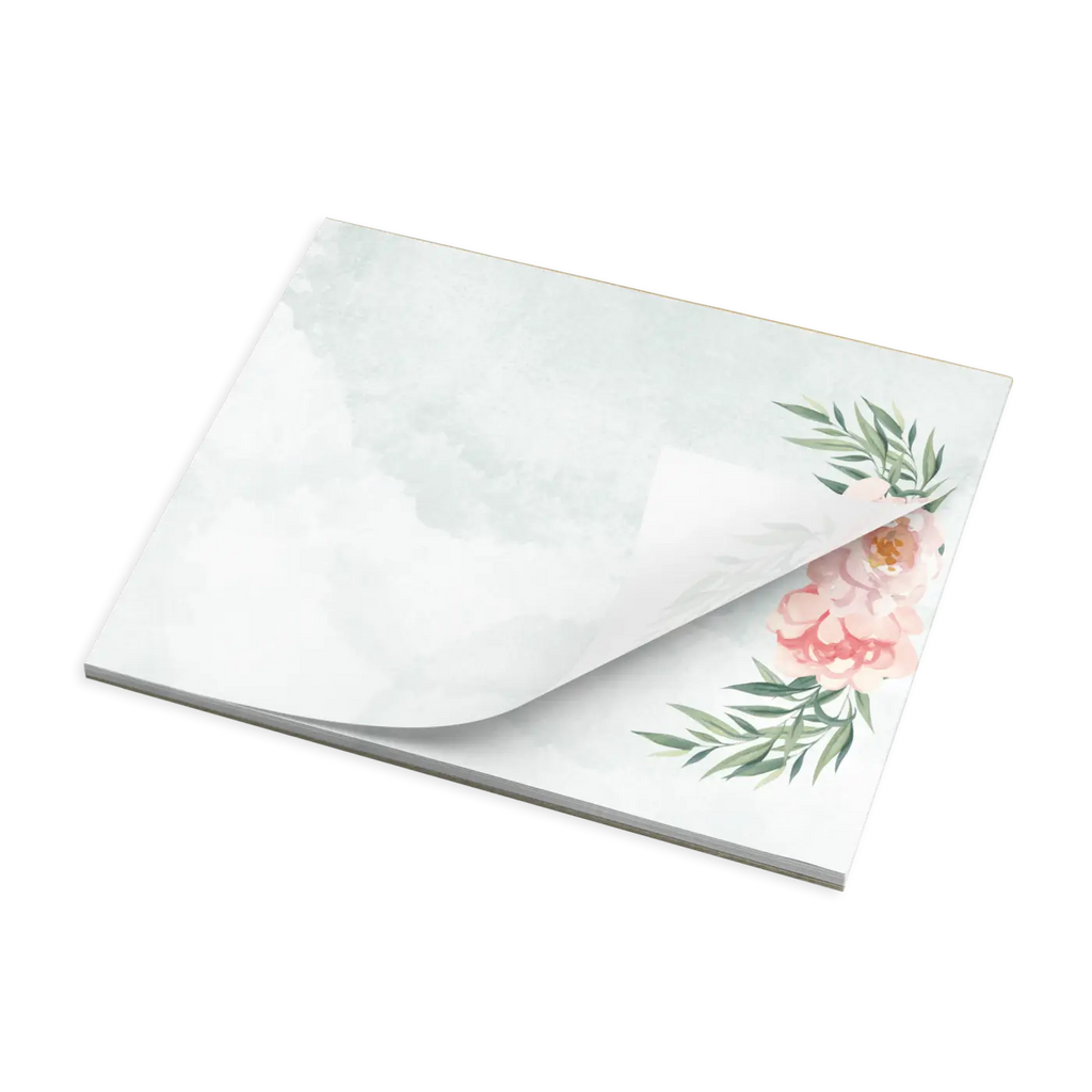 Vibrant Rose Flower Notepad - Enchanting Floral Design - DipaliZ