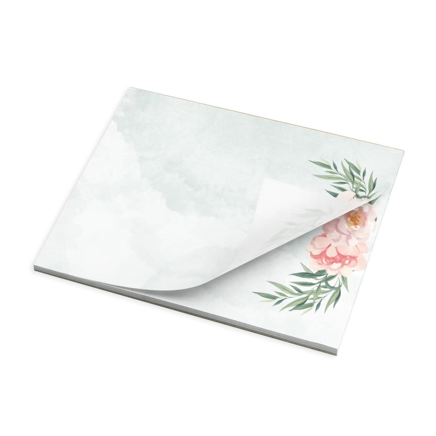 Vibrant Rose Flower Notepad - Enchanting Floral Design - DipaliZ